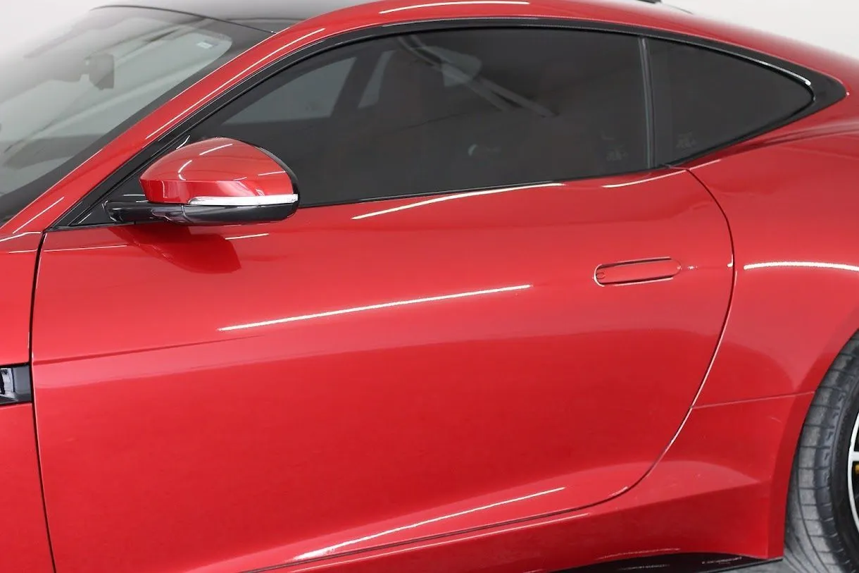 Glossy Jaguar after full auto detailing